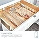 iDesign Schubladen Organizer, verstellbares Schubladen Ordnungssystem aus Kunststoff für die Küche, 2er-Set Schubladentrenner für tiefe Schubladen, durchsichtig