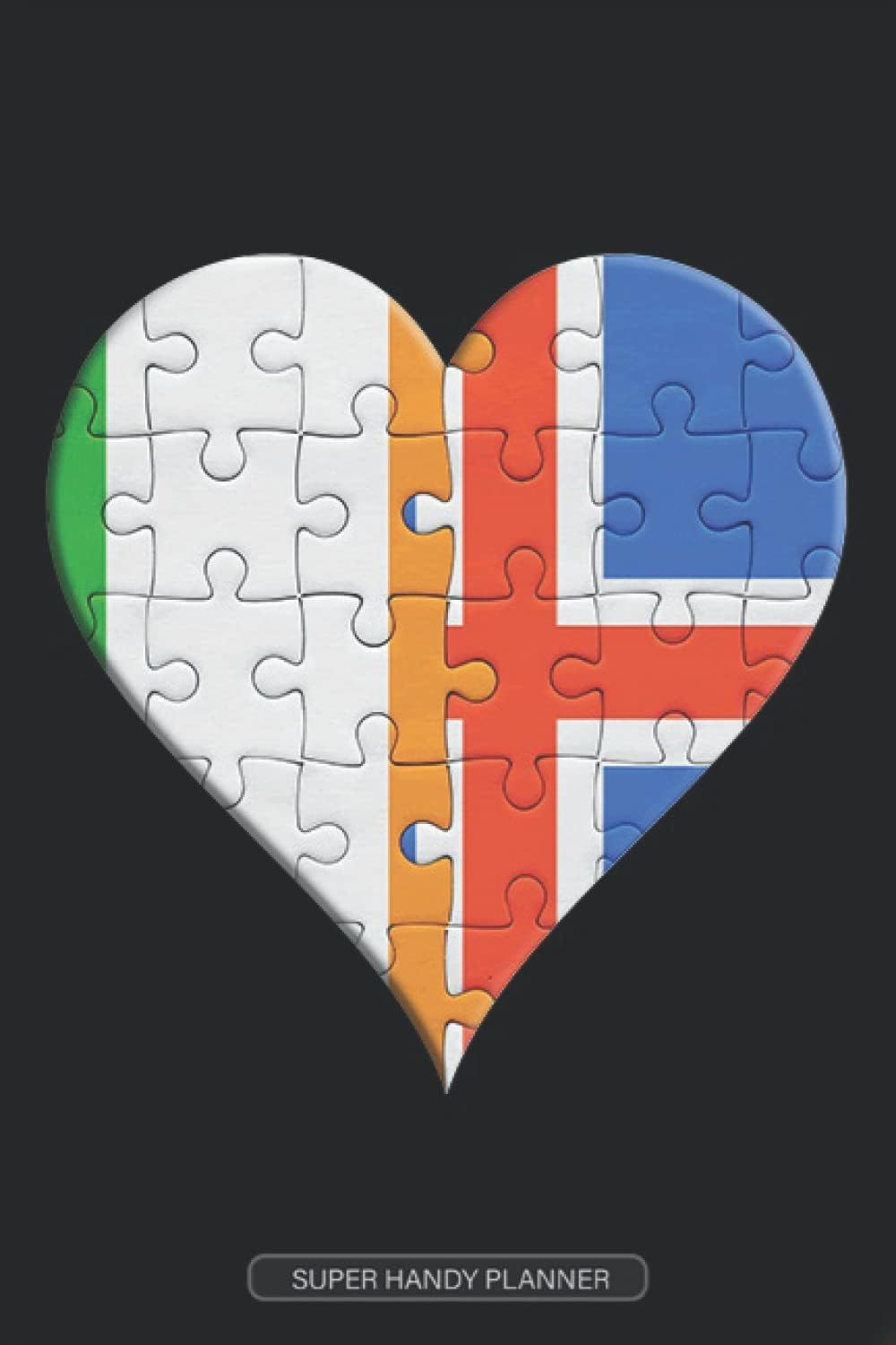 Planner: Irish Icelandic Flag United Heart Jigsaw Puzzle Flags Of Ireland Iceland