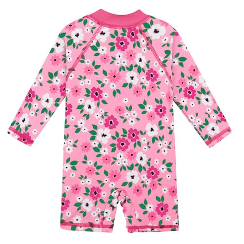 Image of XFGIRLS Baby /Toddler Girls Swimsuit Long Sleeve One-Piece Bathing Suit Rash Guard