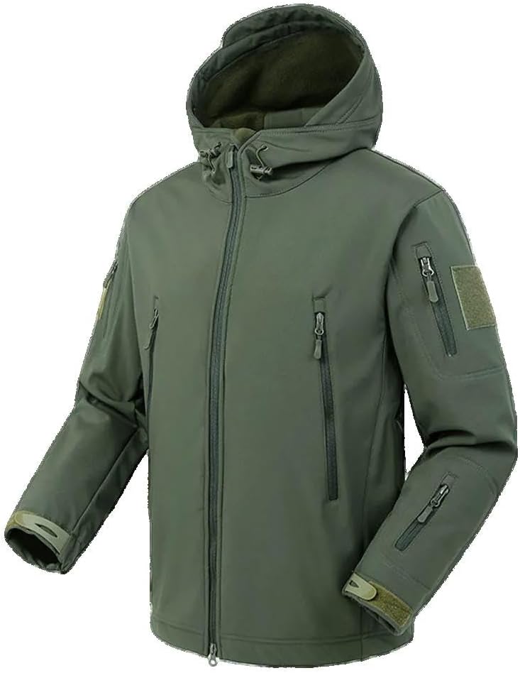 Xingfenly Military Shark Skin Soft Jackets Men Tactical Windproof Waterproof Jacket Army Combat Hooded Bomber Coats