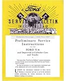 Ford 1932 1935 1936 1937 Car Truck Service Bulletins
