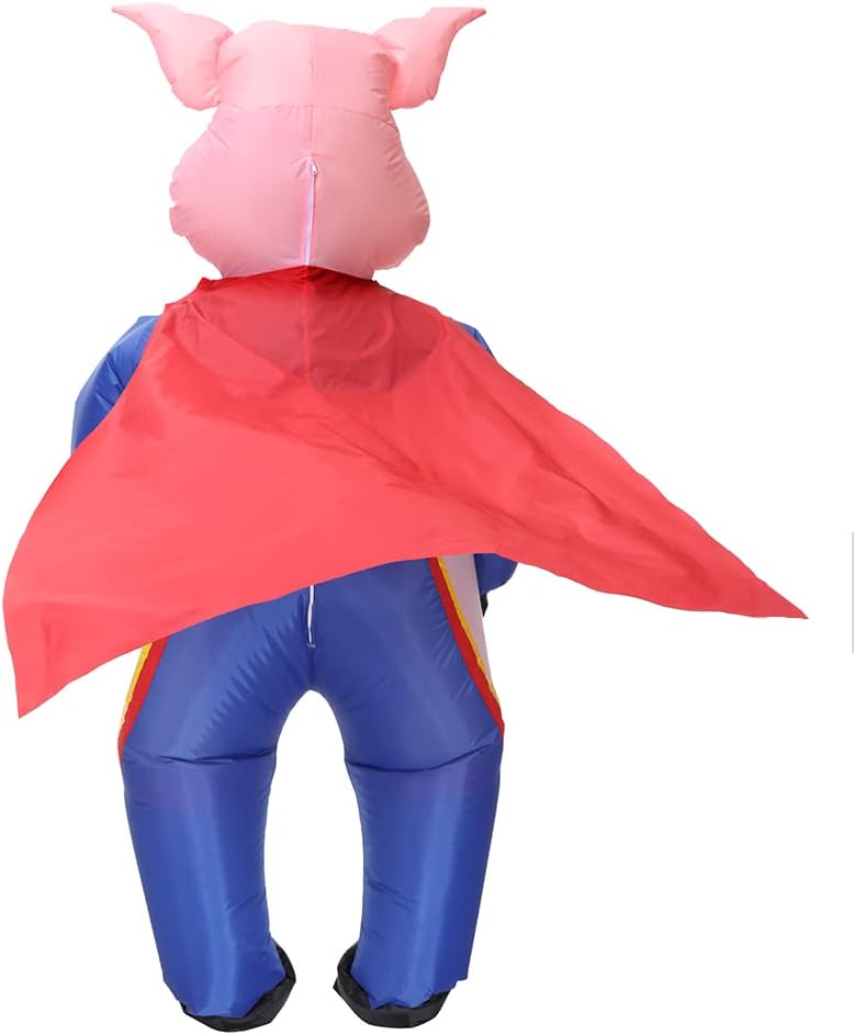 Inflatable Pig Costume Super Pig Costumes Adult Inflatable Halloween Costumes Adult for Carnival Cosplay Party Christmas