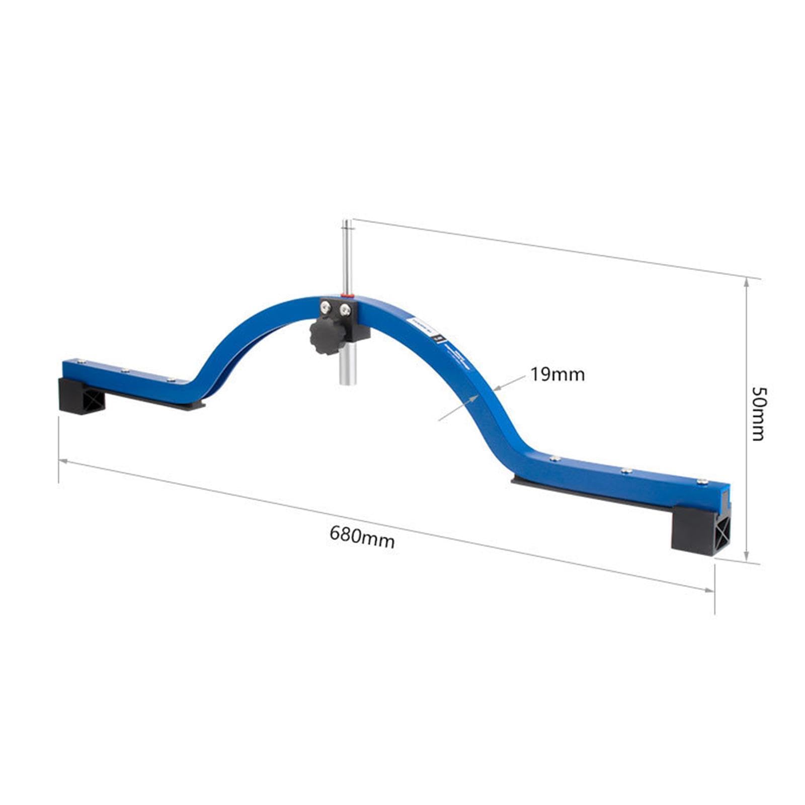 Medidor de alineación de ruedas portátil para herramienta práctica para platos 12 a 29 pulgadas, color negro, Azul