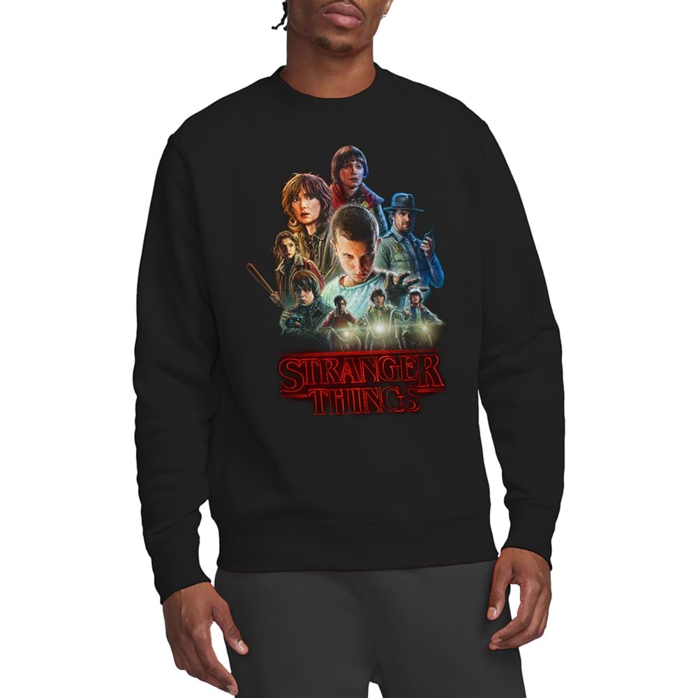 Stranger Things Stranger Things Season One Poster Unisex Sweatshirt, Black Sudadera Unisex Adulto (Pack de 1)