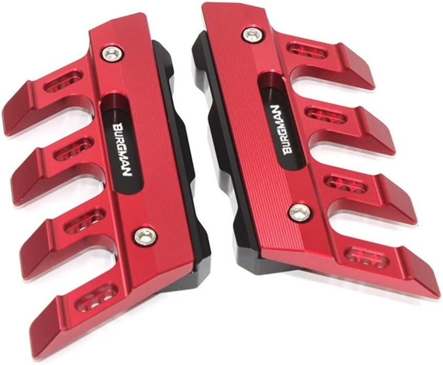 SCUUBE for Suzuki Burgman 650 125 150 200 250 400 Motorcycle Front Fender Protection Block Fall Side Guard Front Fork Protector Mudguard Sliders Motorcycle Accessories (Color : Black)