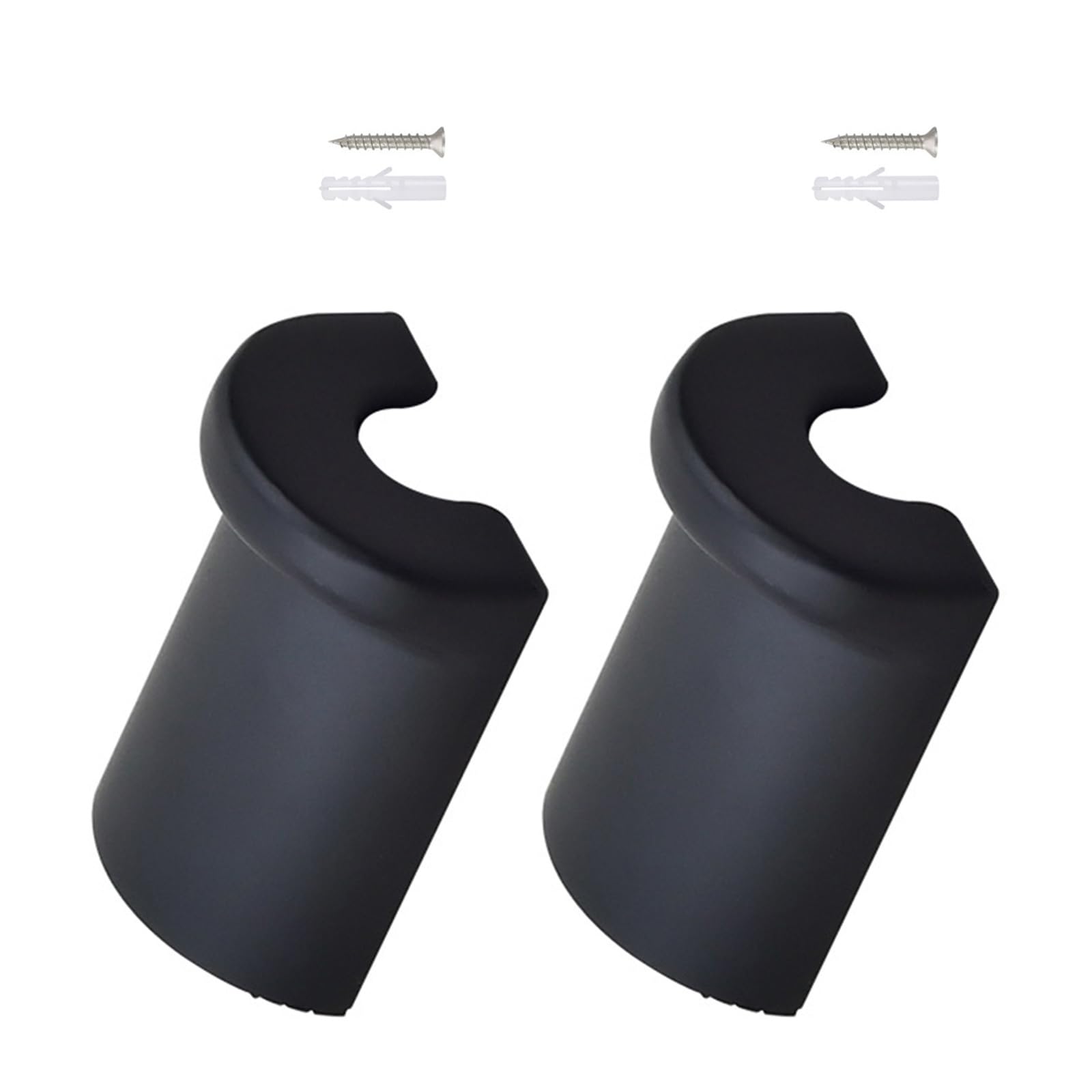 Nucelit of 2 Modern Curved Shaped Hooks Contemporary for Living Room Entryway Zincs Alloy Hanger for Hanging Clothes Hats Zincs Alloy Hook