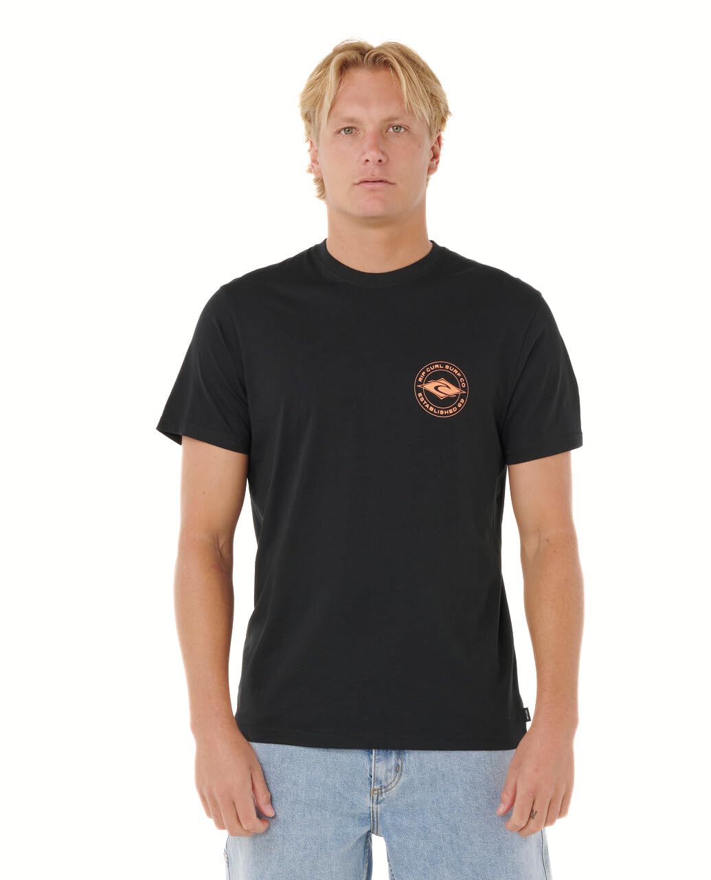 Rip Curl Staple S/S T-Shirt - Black -  XL