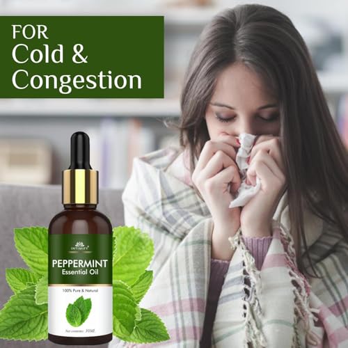 Image of INTIMIFY Peppermint Oil, Peppermint Essential Oil, For Rats, Hair Growth, Cold, For Ants & Insects (30 ml)