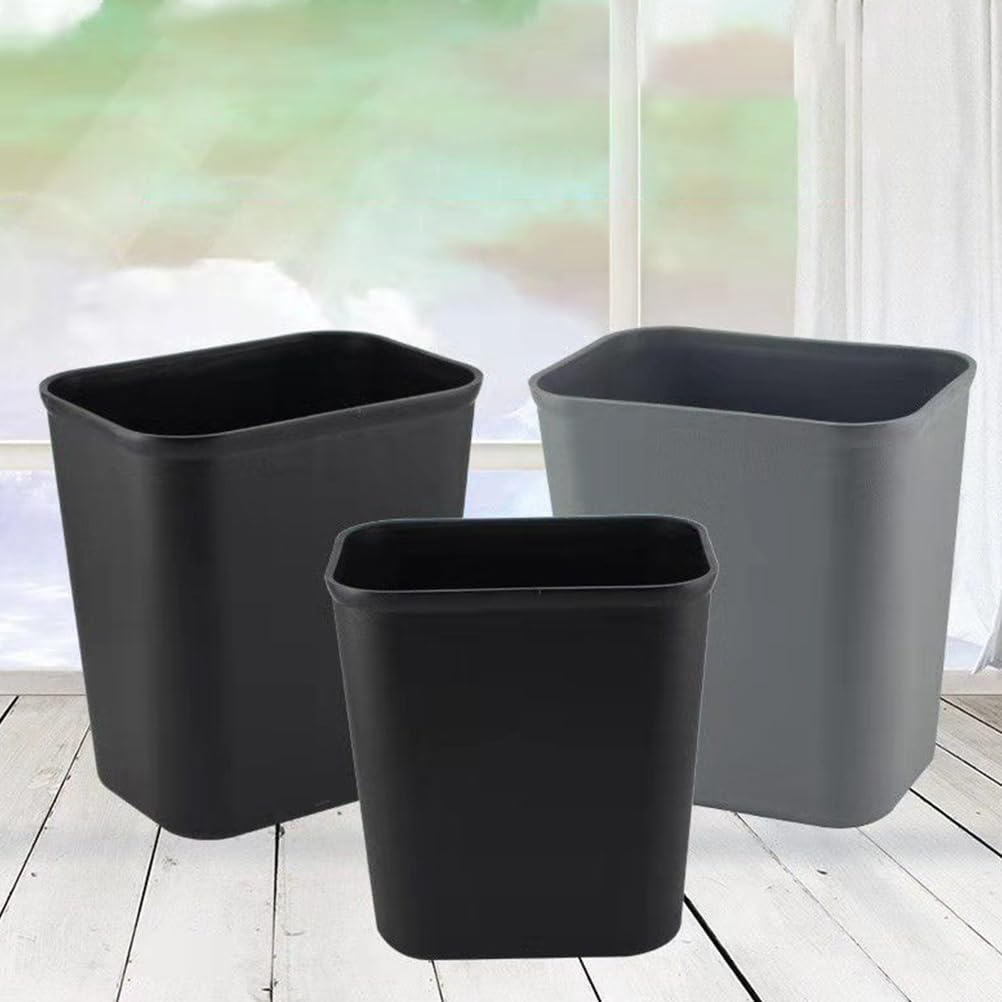 ULTECHNOVO Bote De Basura Rectangular De Plástico 2 Piezas 5L Contenedor De Desechos Para Cocina Oficina Hogar Sala De Estar Dormitorio