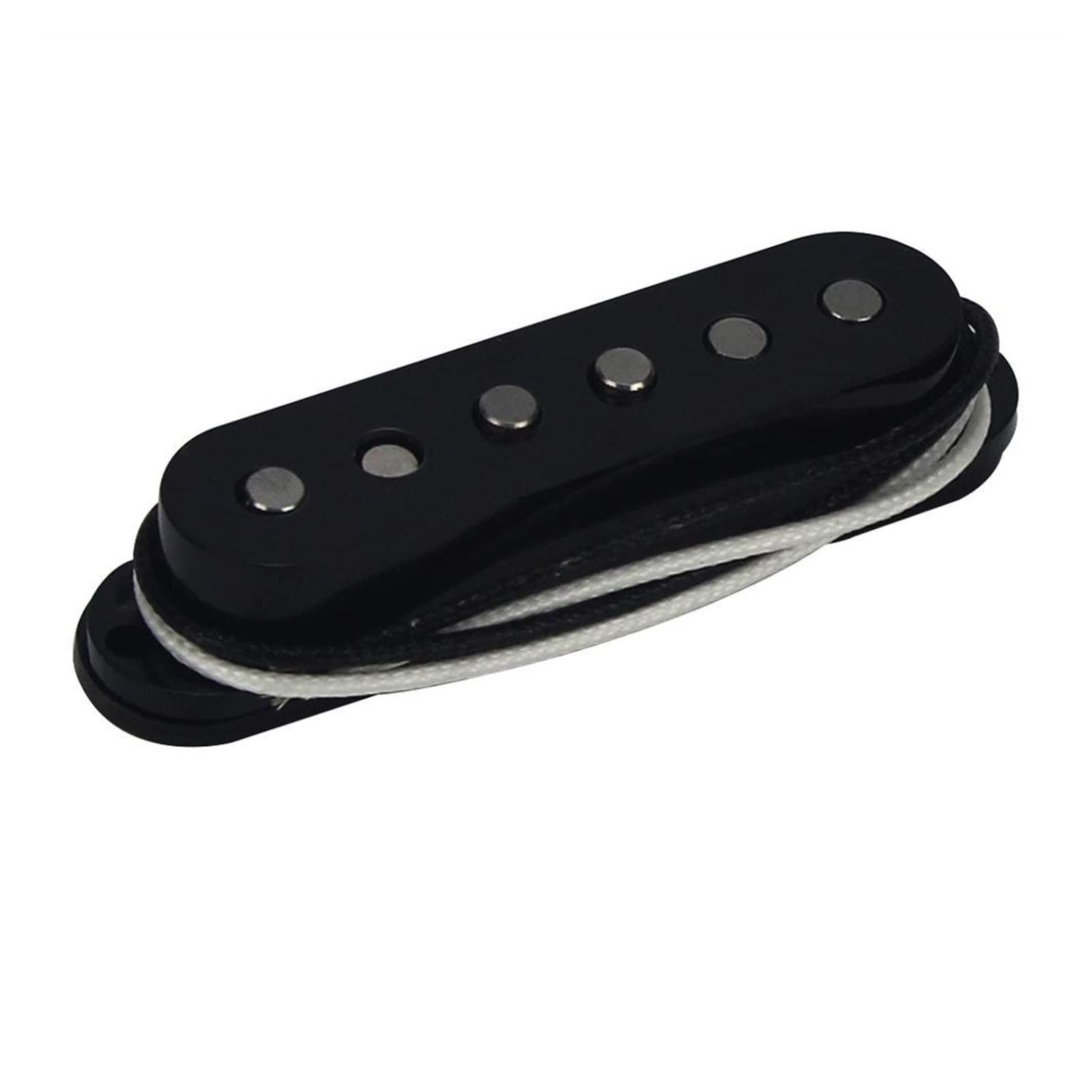 Zestaw odbioru Alnico 5 Single Cewka Pickup Gitara Elektryczna Pickup Czarny Dla Części Gitary (Color : 1pcs bridge)