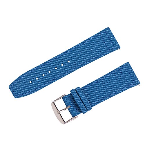 Clockwork Synergy® - Cordura Quick Release Watch Band (20mm, Blue)