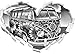 Produktbild Stil.Zeit Monocrome, Kult 60´s Flower Power Hippie Bus Herz im 3D-Look, Wand- oder Türaufkleber Format: 62x43,5cm, Wandsticker, Wandtattoo, Wanddekoration