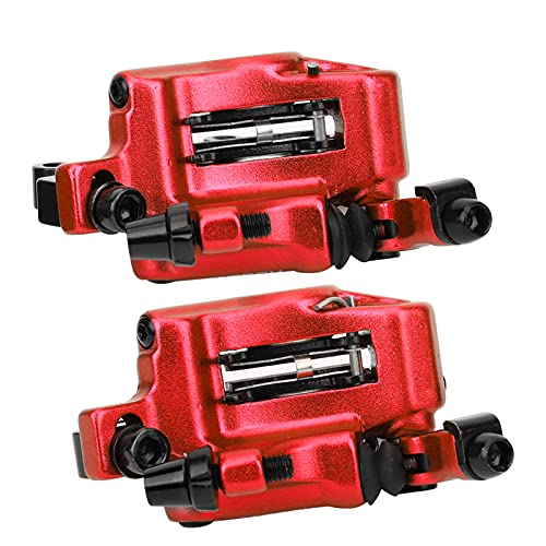 Tbest HB-100 Xtech Zoom Hydraulic Brakes Hb100 e Bike Brake Kit Himiway Ebike Set for Scooter Ycle Mountain Blue Caliper Shimano Shim Cable Pull,Parts HB-100 Bike Aluminium Alloy (Red) - Image 4