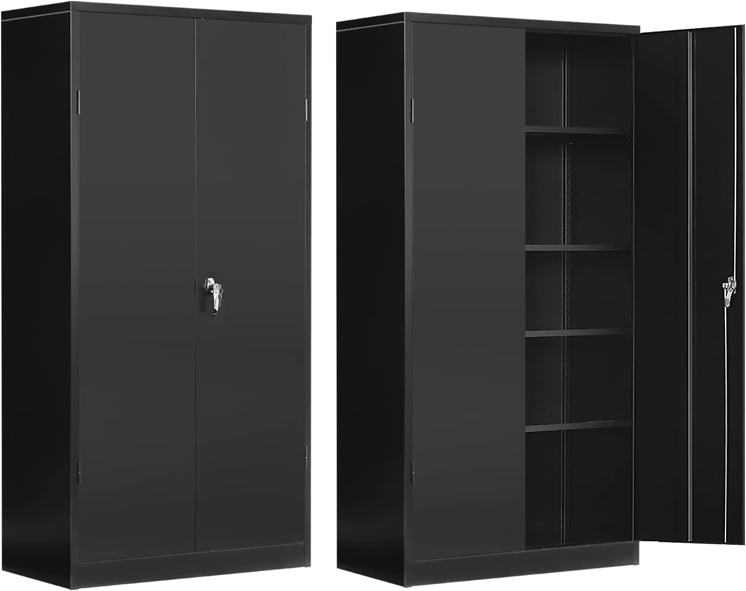 Buy INTERGREAT Black Metal Storage Locking Steel Storage