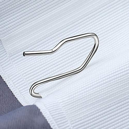 Curtain Hooks Metal Curtain Hooks Drapery Pin Hooks for Window Curtain,Door Curtain and Shower Curtain 100 PACKSliver)