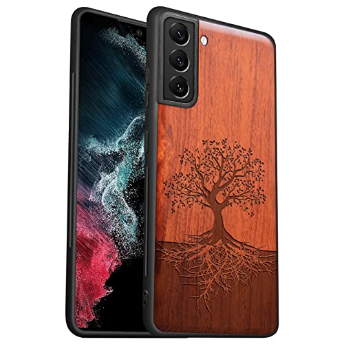 Coque bois Samsung S22 arbre de vie style nature au quotidien