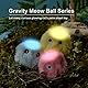 Sunwuun 3 Stück Glühen Katzenbälle Interaktives Katzenspielzeug Ball mit Sound Kätzchenspielzeug Selbstbeschäftigung Plüsch Balle mit Lebensechte Tiergeräusche für Katze