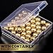 Gootaimi 40 pcs 3/8” Precision Solid Brass Bearing Balls, Brass Balls Metal Balls for Bearings, Valves, Machinery, Tumbler, Decorations