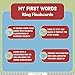 Mudpuppy My First Words — Ring Flashcards 26 Durable Double Sided Word Cards and Reclosable Ring with Colorful Art for Babies Ages 1+ Perfect for Preschool Or Travel for Teachers and Parents