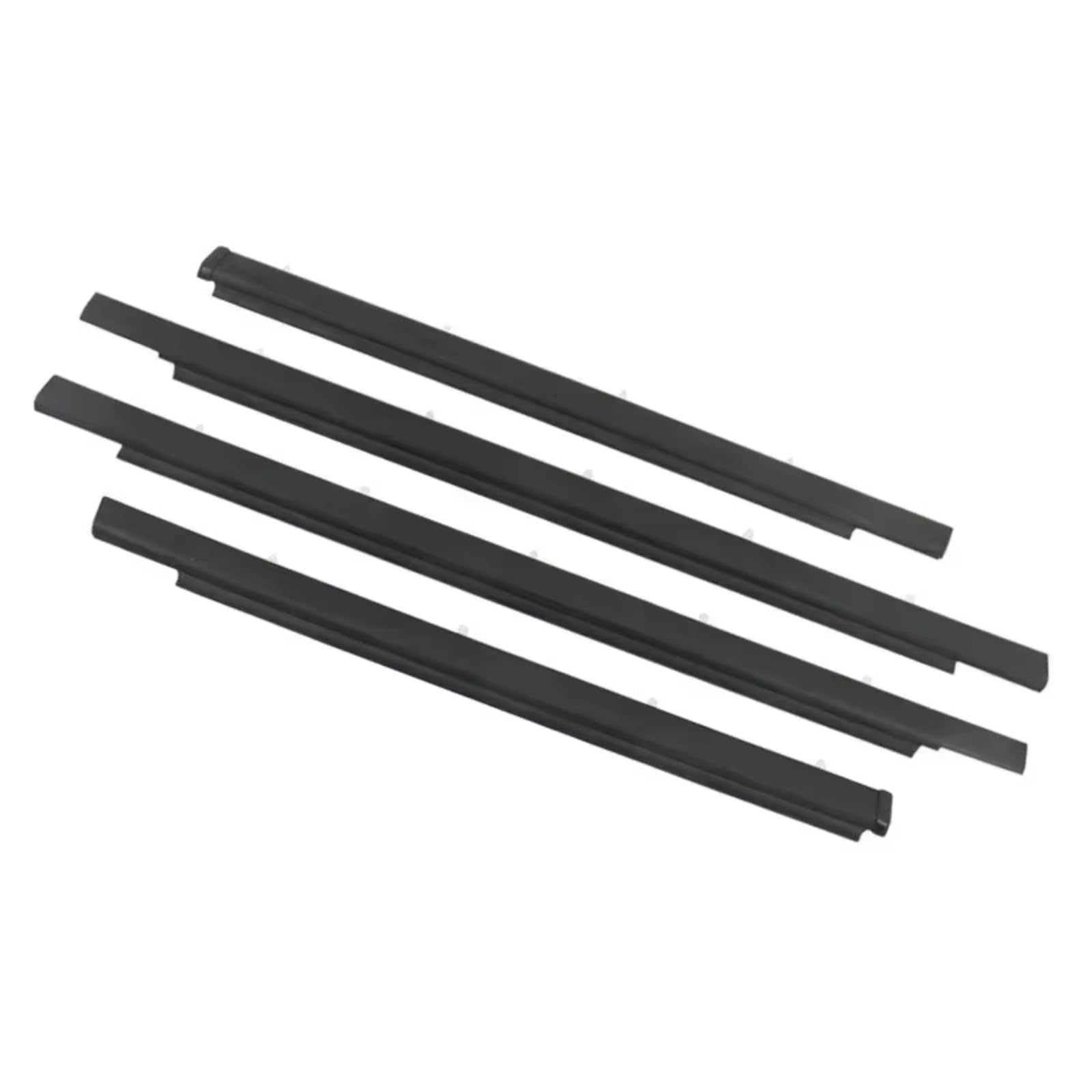 for Toyota for Sequoia 2001-2007 4 X Outer Door Window Glass Weatherstrip Rubber Belt Moulding Trim Sealing Front Rear Car Door Seal Protector
