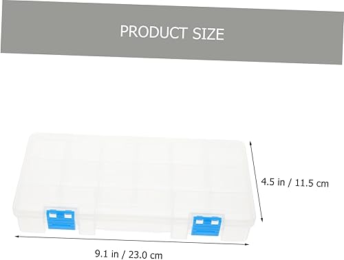 Miniatura 8 de Didiseaon Caja organizadora de piezas pequeñas, caja de almacenamiento de tornillos, organizador de caja de herramientas, fácil de abrir y cerrar,