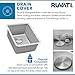 Ruvati 12-inch Undermount Bar Prep Kitchen Sink - 16 Gauge Stainless Steel kitchen Sink Single Bowl with Brushed Finish hides scratches, Easy-to-Clean Undermount Sinks - RVM5912