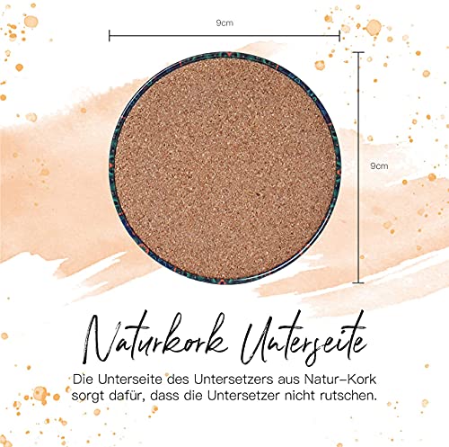 BOHORIA Premium Design Untersetzer 6er Set Dekorative Untersetzer fur Glas, Tassen, Vasen, Kerzen auf ihrem Holz-, Glas… – Bild 6
