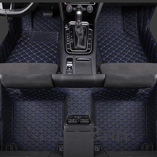 Tapis de sol pour BMW X1 F48 antidérapant et personnalisé noir bleu