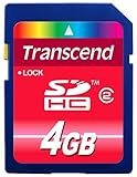 Speicherkapazität:4 GB Transcend SD Karte SDHC Class 2 - Speicher