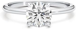 14k White Gold Engagement Ring/Wedding Ring With 0.20 to 3.00 Carats Lab Grown Diamond (E Color, VS1 Clarity) Rings For Women, IGI Certified, Gift For Her, Jewelry for Women