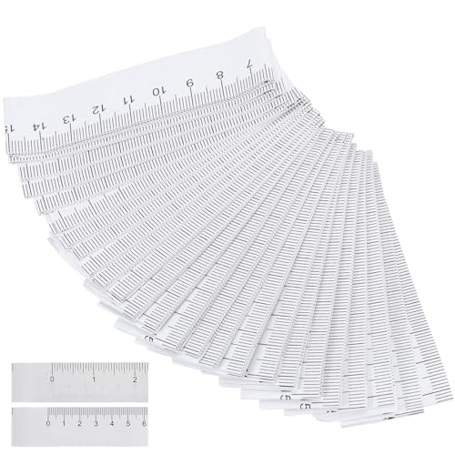 Cinta métrica desechable de papel 1 metro pack 100 unidades miniatura 1