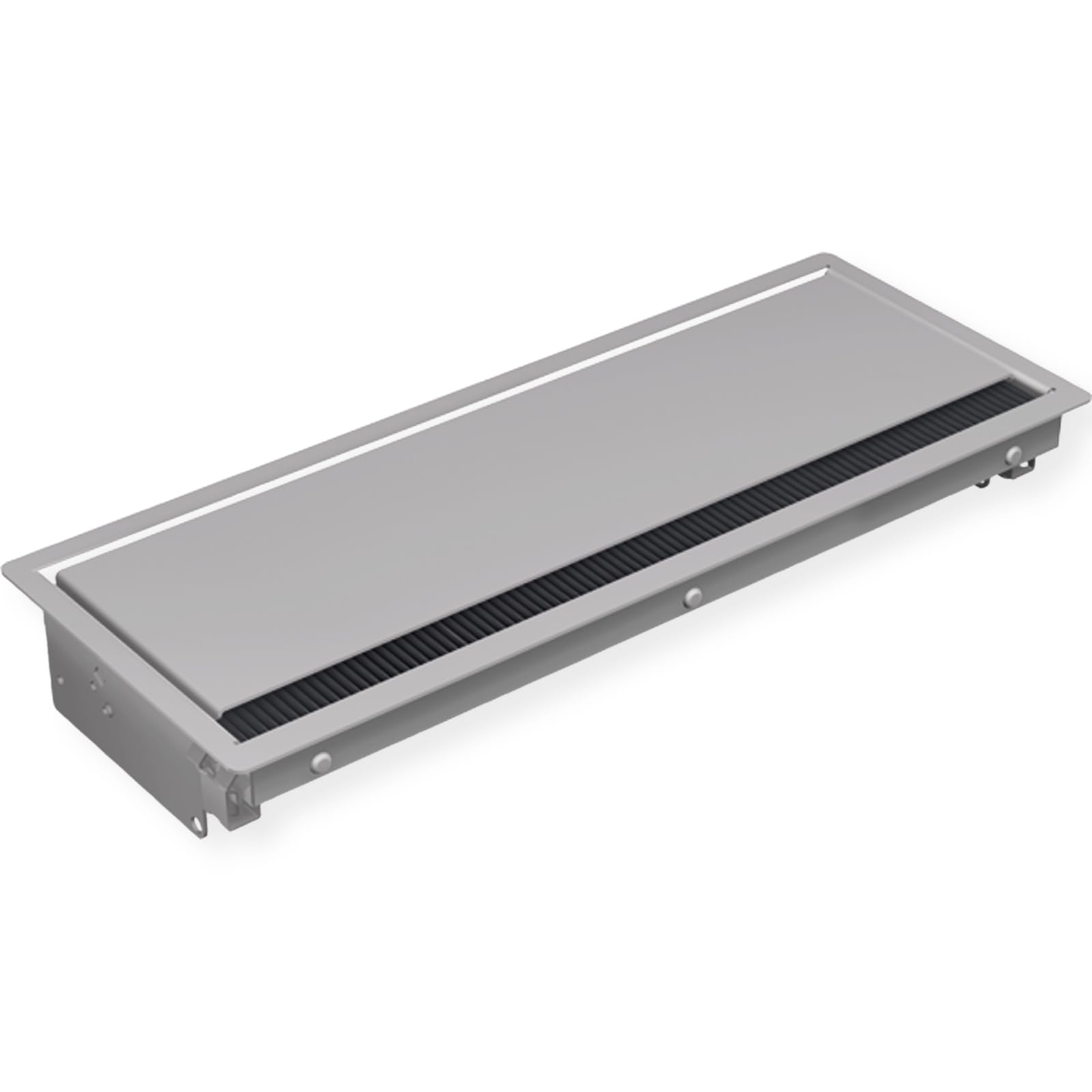 Bachmann CONI Built-in-Frame (Long) 6-Way (386.5x151mm) -, 221025 (6-Way (386.5x151mm) - Silver Grey (Built-in Depth = 56mm, Suitable Tabletop thicknesses min. 10mm))