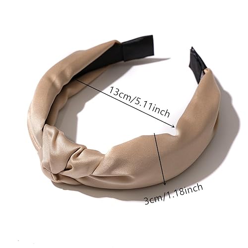 Miniatura 8 de Paquete de 3 diademas de paja de ratán de moda, banda ancha para la cabeza, diadema bohemia de verano, bandas para el cabello tejidas para mujer y