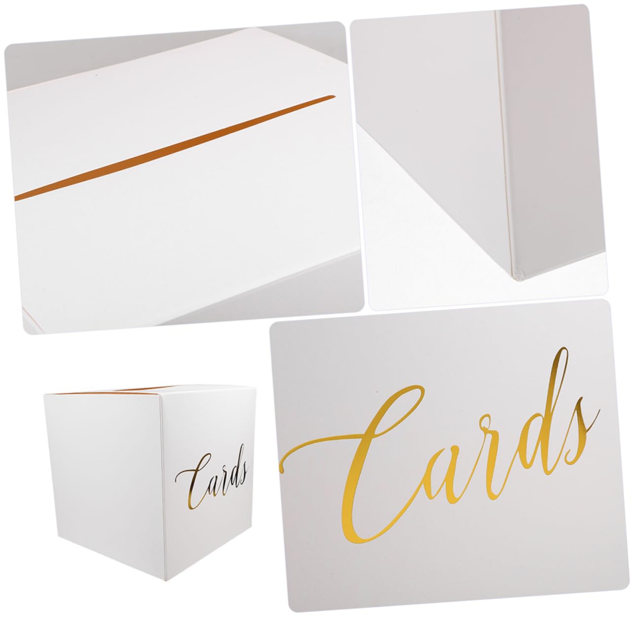 Levemolo 4sätze Hochzeitskartenbox Elegante Kartenaufbewahrung Für Geldgeschenke Karten Und Erinnerungen Mit Gratulationskarten Für Hochzeiten Und Feierlichkeiten