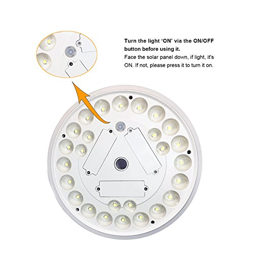 FORUP 26 LED Solar Flag Pole Light, Solar Flagpole Downlight for Most 15 to 25 Ft Flag Pole (White)