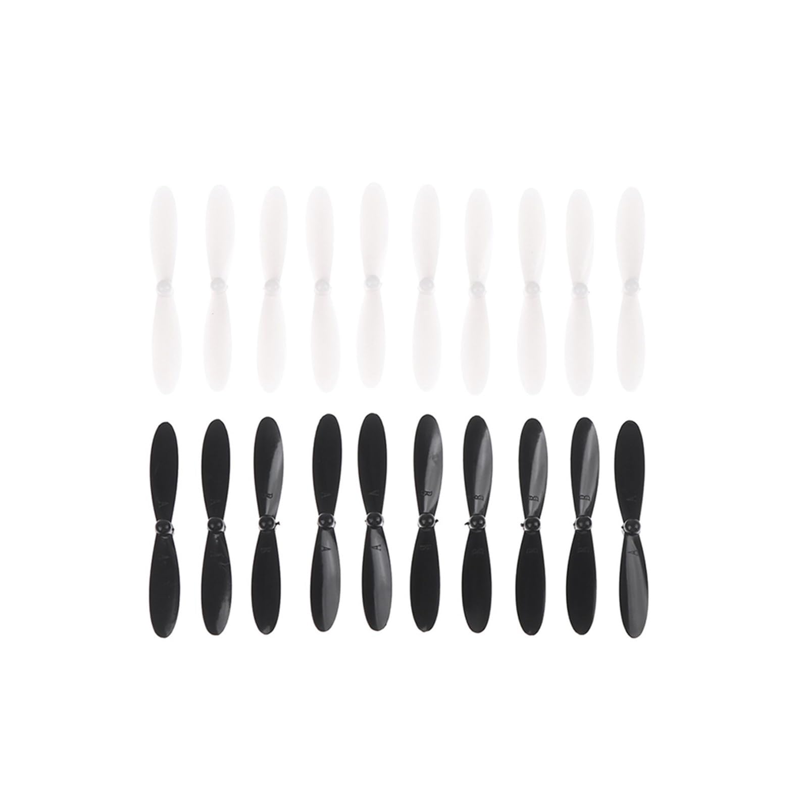 Hélices para Hubsan X4 H107 con palas negras y blancas para repuesto de drones 8