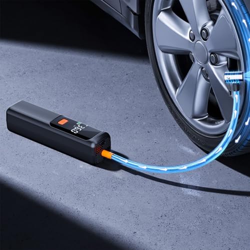 カー タイヤ 空気入れ,電動 自動車用 エアーポンプ,充電式 電動工具 アクセサリー 対応 車両 SUV バイク 家庭用 オートバイ セダン トラック | ガレージ 屋外 自動車 バイク 自転車用