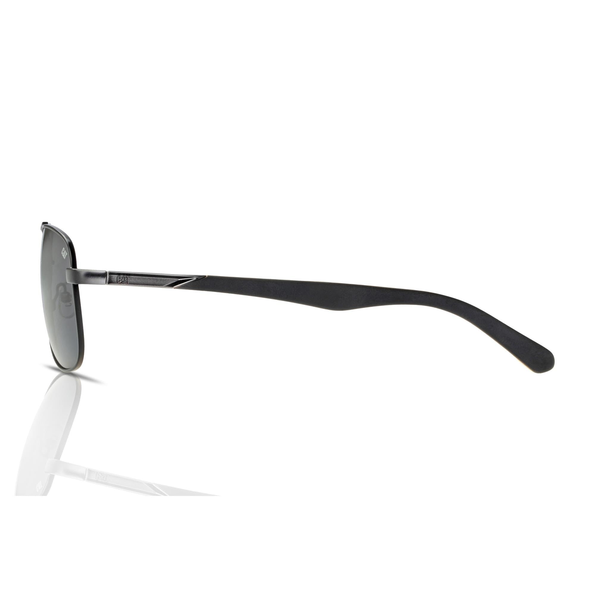 Cat erpillar CTS-8023 - Gafas de sol para hombre 004P negro mate/humo sólido polarizado, Black