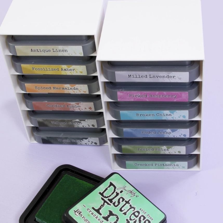 Image of Craftelier - Distress Oxide Ink Storage Racks | Capacity for 12 inks 7.5 x 7.5 cm (3.5 x 8 x 7.5 cm) | Size Approx. 3.3 x 8 x 7.8 cm (5.24 inch x 3.15 inch x 3.07 inch)