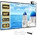 Beamer Leinwand 100 Zoll Faltbare, Tragbare Leinwand Beamer Aultra Thin und hohe Auflösung für Heimkino Indoor Outdoor School Party