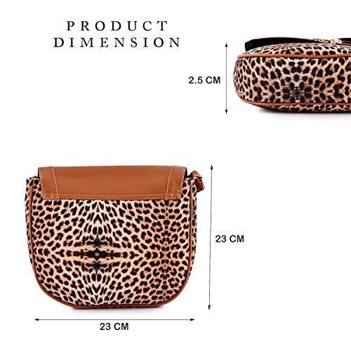 Image of Bags Canvas Tiger Print Sling Bag