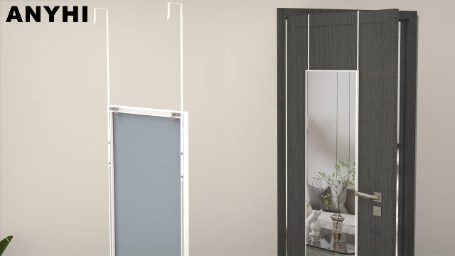 Amazon.co.jp: ANYHI 姿見鏡、ドア掛け鏡、106x35CM全身鏡、壁掛け鏡