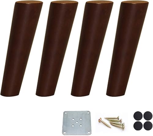 Miniatura 1 de Patas de madera maciza de roble para muebles de sofá, patas de mesa de café, patas de armario, patas de repuesto para mueble de TV, mesita de noche,