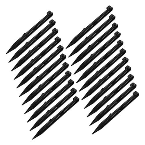 JOINPAYA 50pcs Heavy Duty Plastic Tent Stakes Outdoor Ground Anchors for Camping Gardening and Landscaping Durable Lightweight Design for Secure Tarp and Tent Setup