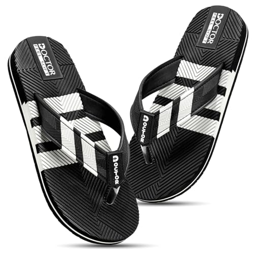 Image of Men Stylish Thong Slippers with Textured Anti-Slip Sole, Comfortable Cushioned Footbed, Lightweight Everyday Wear Slippers for Indoor and Outdoor Use