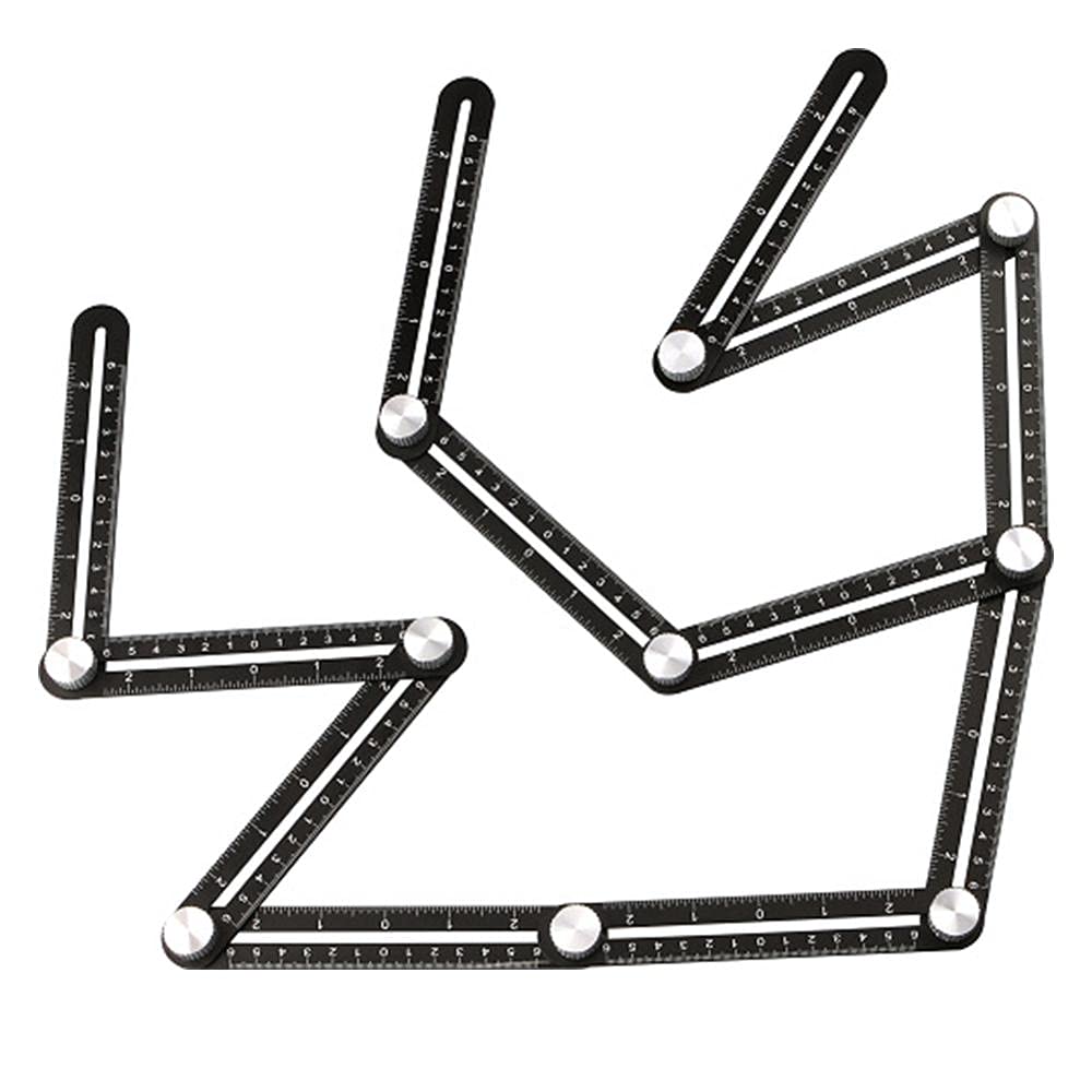 Jauge d'angle Règles de mesure multi-angle de mesure en aluminium Alliage en aluminium Tuile d'ouverture et de posiplate d'ouverture pour les constructeurs, artisans 1