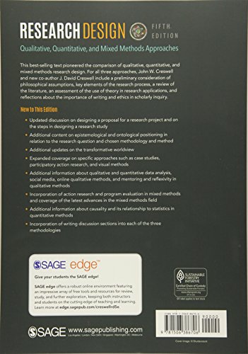 Research Design: Qualitative, Quantitative, and Mixed Methods Approaches