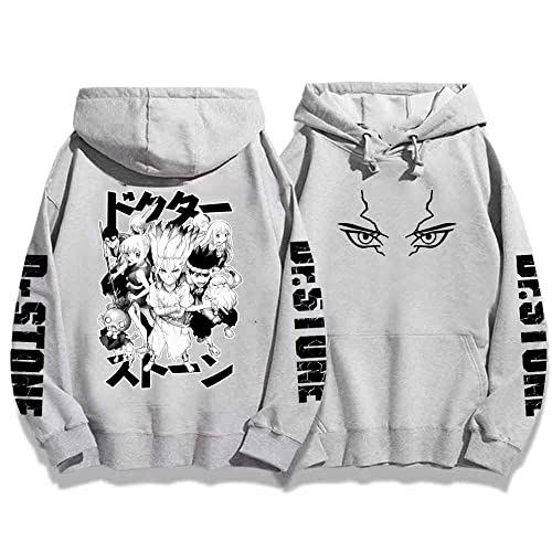 Anime Dr Stone Hoodies Long Sleeve Streetwear Hip Hop Pullover