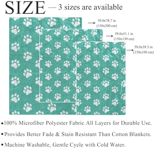 Couverture polaire patte de chat blanc pour des soirées cocooning douillettes - 5