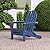 POLYWOOD AD5030NV Classic Folding Adirondack Chair, Navy
